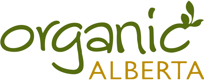 Logo for Organic Alberta on a transparent background