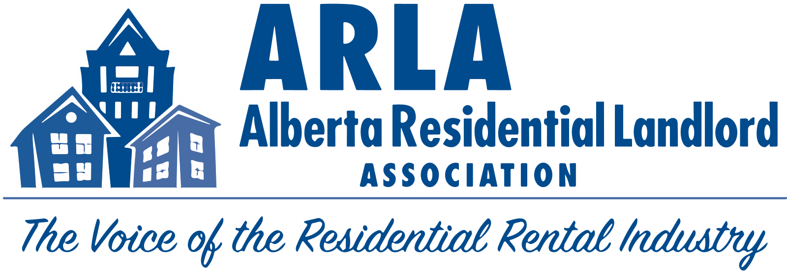 Logo for Alberta Residential Rental Association on a transparent background