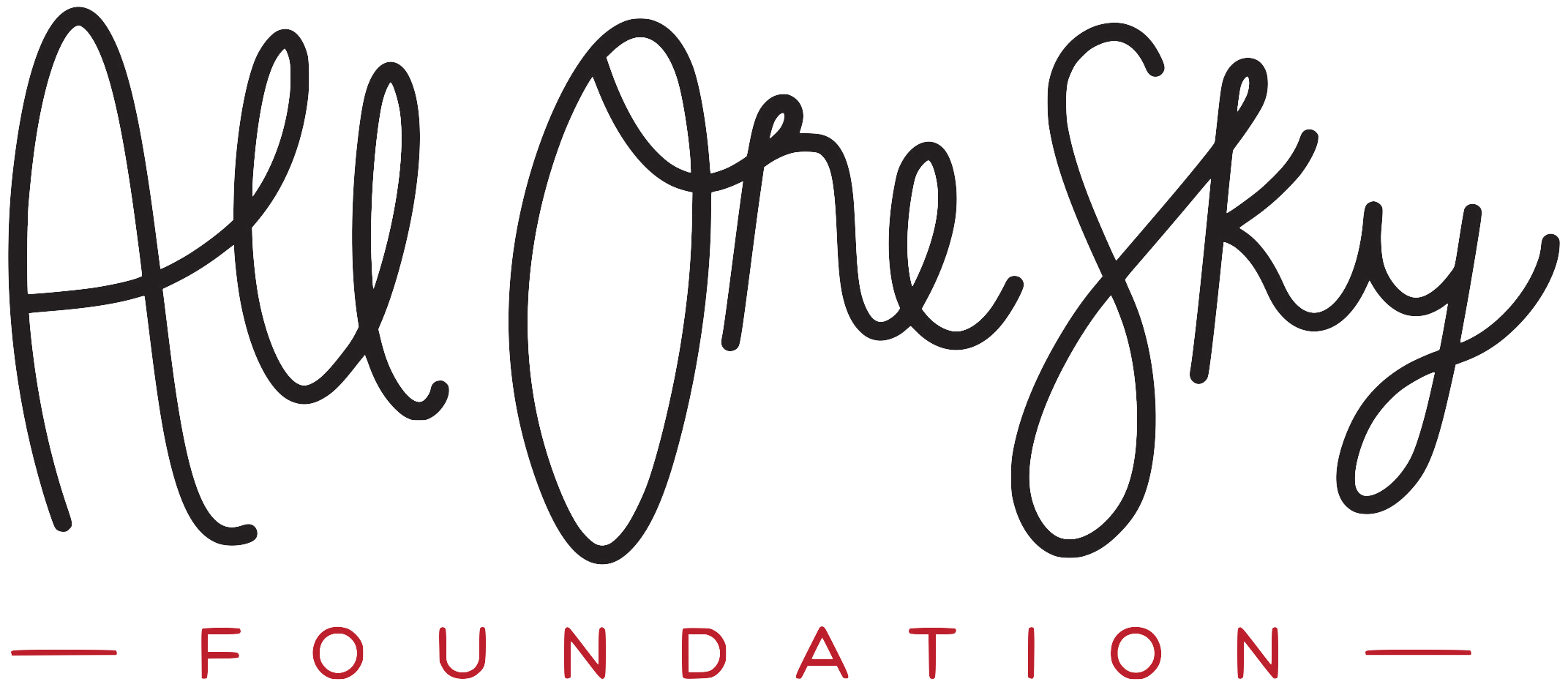 Logo for All One Sky Foundation on a transparent background