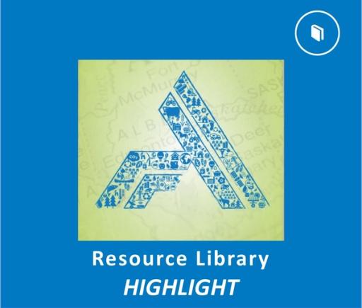 Alberta Real Estate Foundation logo with text reading 'Resource Library highlight'