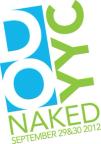 An event poster reading 'DO YYC NAKED: September 29&30 2012'