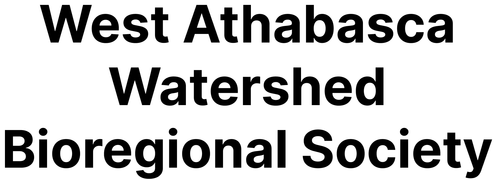 Logo for West Athabasca Watershed Bioregional Society on a transparent background