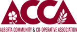 Logo for Alberta Community and Co-operative Association on a transparent background