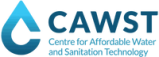 Logo for Centre for Affordable Water and Sanitation Technology on a transparent background