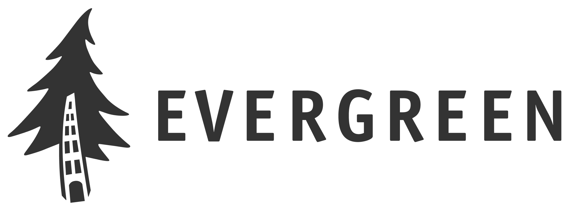 Logo for Evergreen on a transparent background