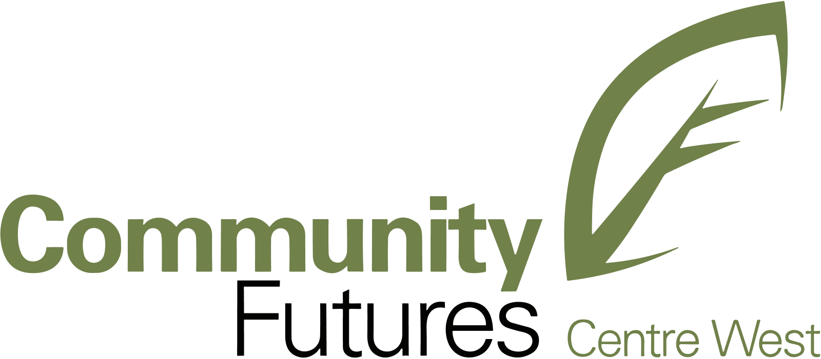 Logo for Community Futures Centre West on a transparent background