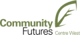 Logo for Community Futures Centre West on a transparent background