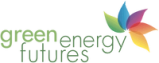 Logo for Green Energy Futures on a transparent background