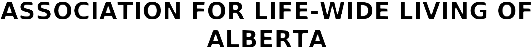 Logo for Association for Life-wide Living (ALL) of Alberta on a transparent background