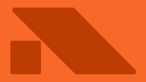 AREF logo in dark orange on an orange background