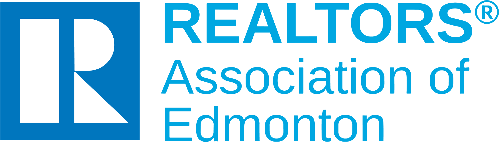 Logo for REALTORS Association of Edmonton on a transparent background