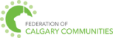 Logo for Federation of Calgary Communities on a transparent background