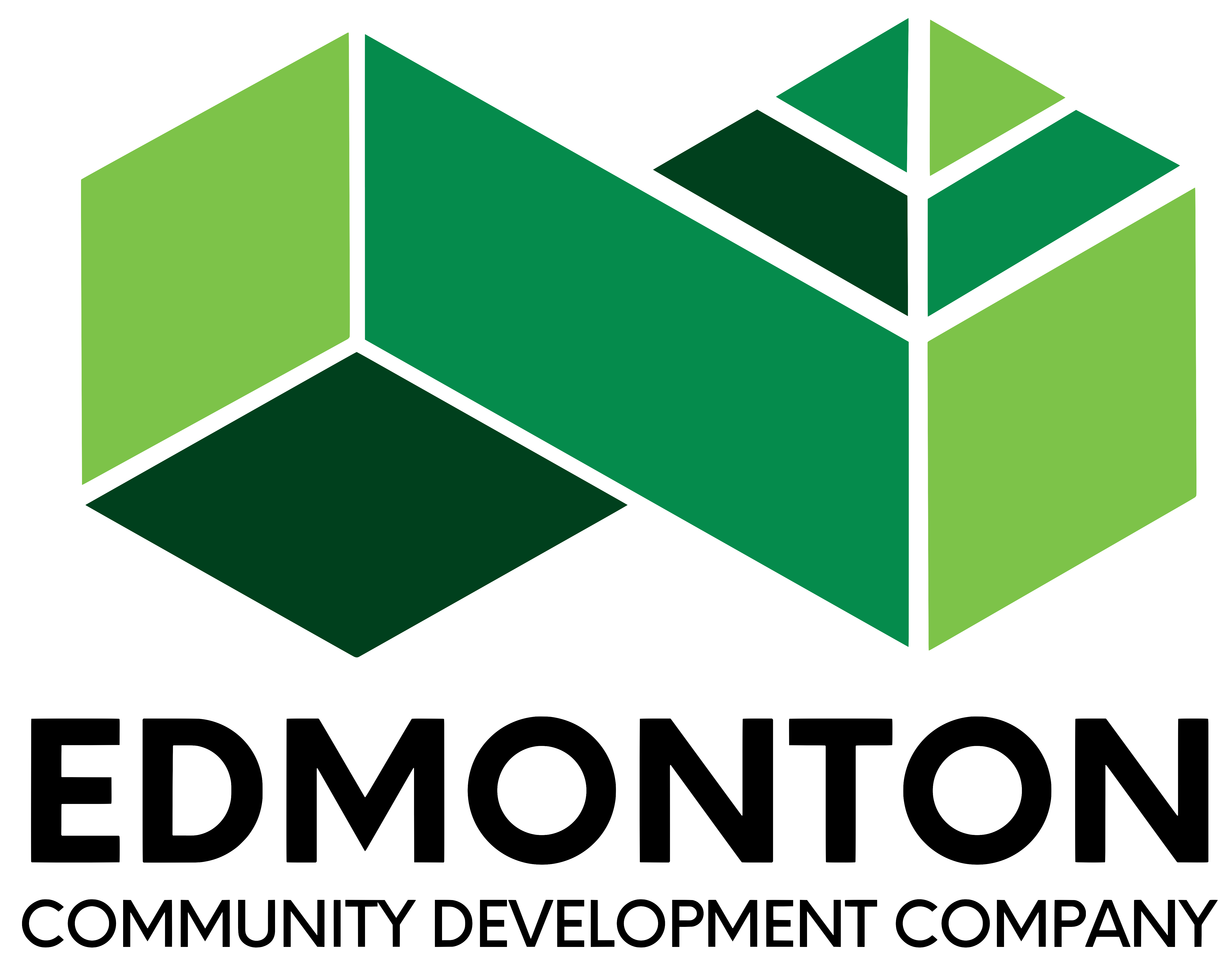 Logo for Edmonton Community Development Company on a transparent background