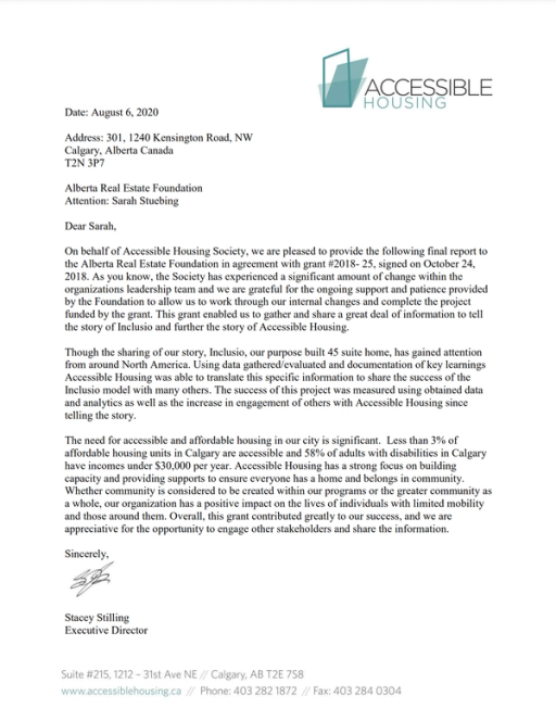 Exploration of Accessible Housing's Inclusion Experience