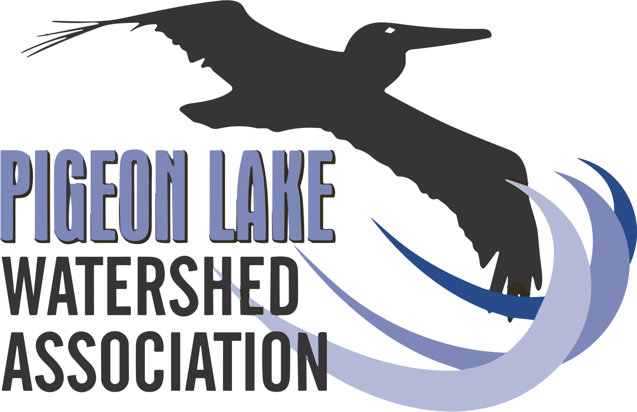 Logo for Pigeon Lake Watershed Association on a transparent background