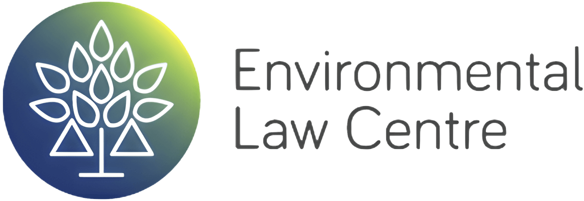 Logo for Environmental Law Centre on a transparent background
