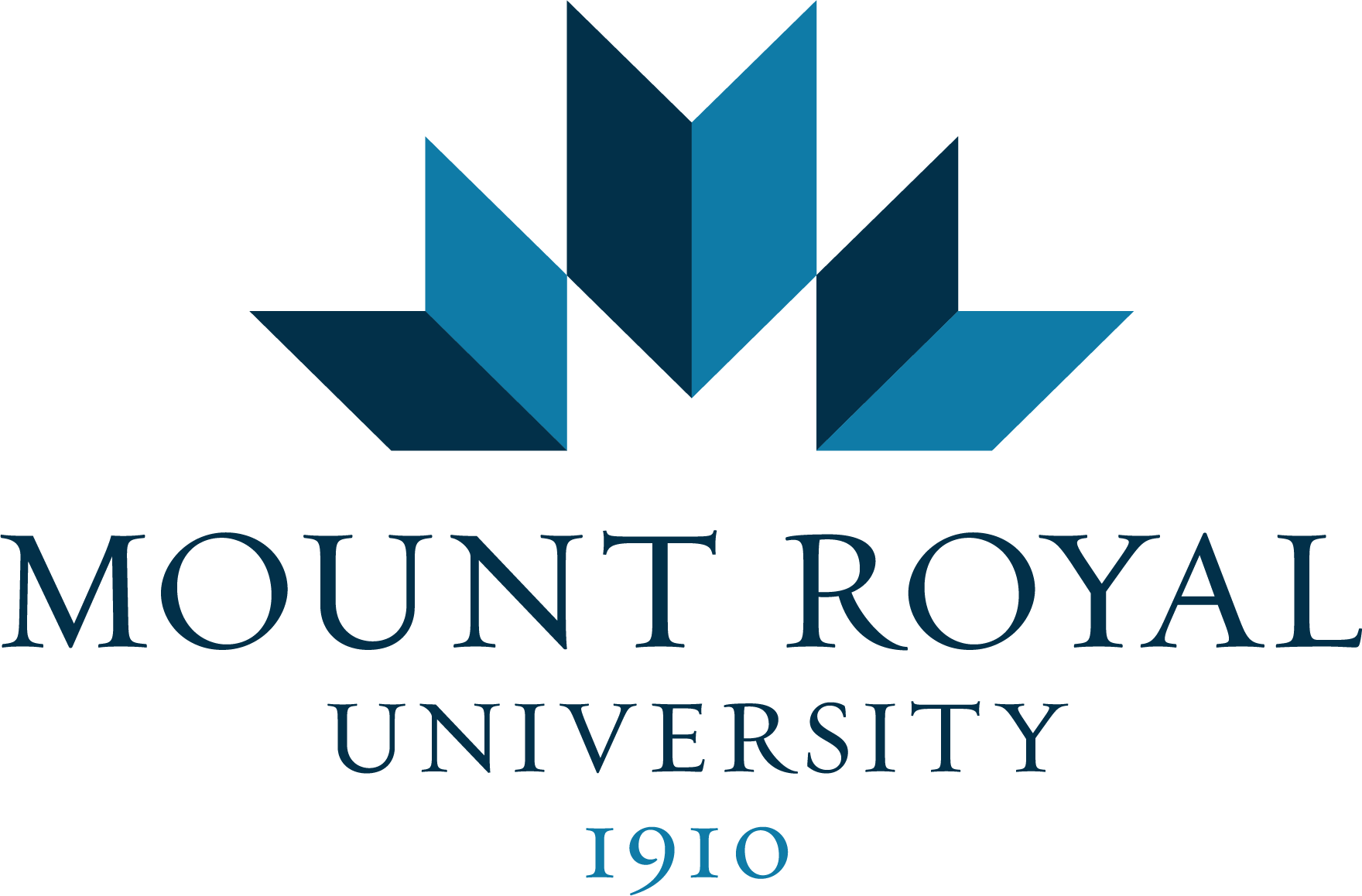 Logo for Mount Royal University on a transparent background