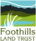 Logo for Foothills Land Trust on a transparent background