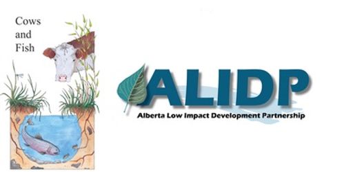 Logos for Cows and Fish & ALIDP (Alberta Low Impact Development Partnership)