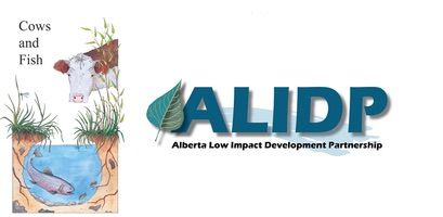 Logos for Cows and Fish & ALIDP (Alberta Low Impact Development Partnership)