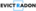 Logo for EvictRadon on a transparent background