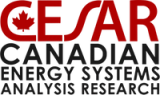 Logo for Canadian Energy Systems Analysis Research on a transparent background