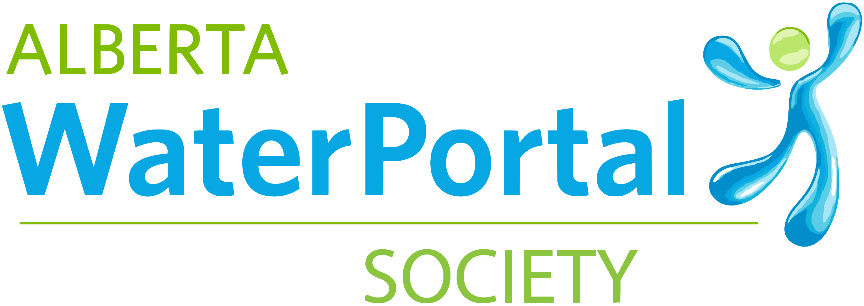 Logo for Alberta WaterPortal Society on a transparent background