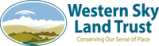 Logo for Western Sky Land Trust on a transparent background