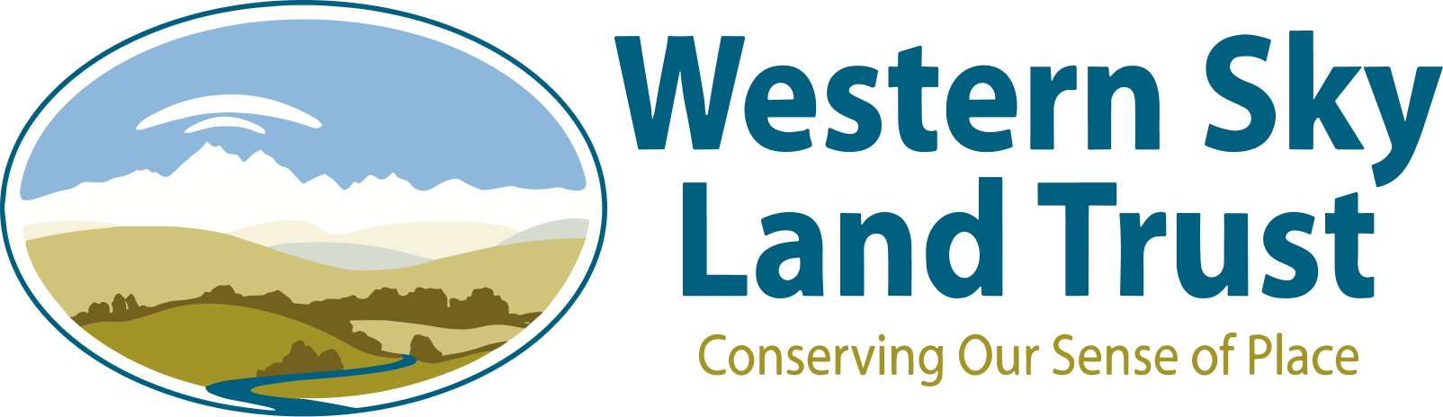 Logo for Western Sky Land Trust on a transparent background