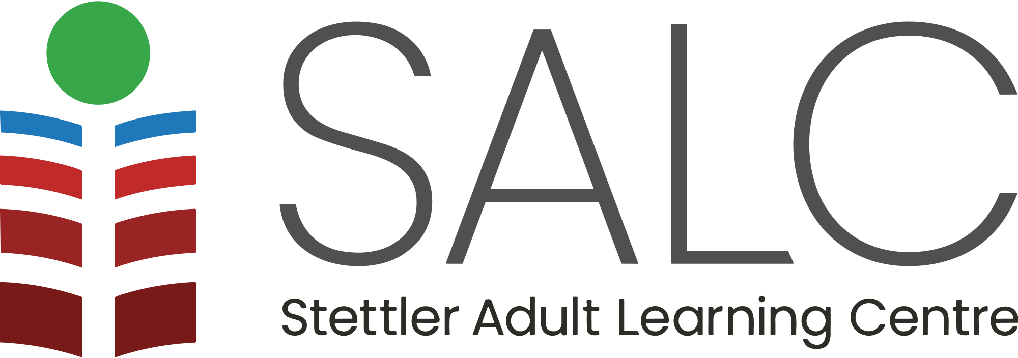 Logo for Stettler Learning Centre on a transparent background