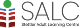 Logo for Stettler Learning Centre on a transparent background