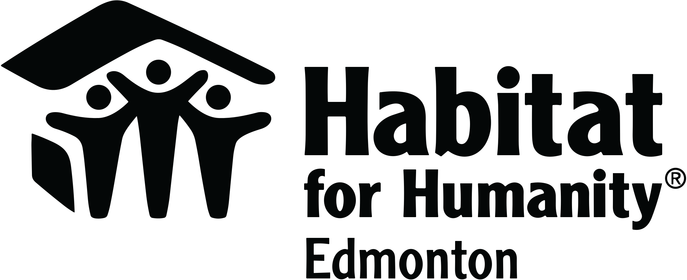 Logo for Habitat for Humanity Edmonton Society on a transparent background