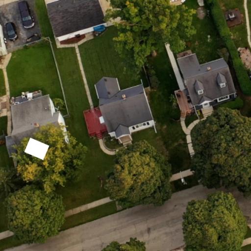 Three homes from an aerial view