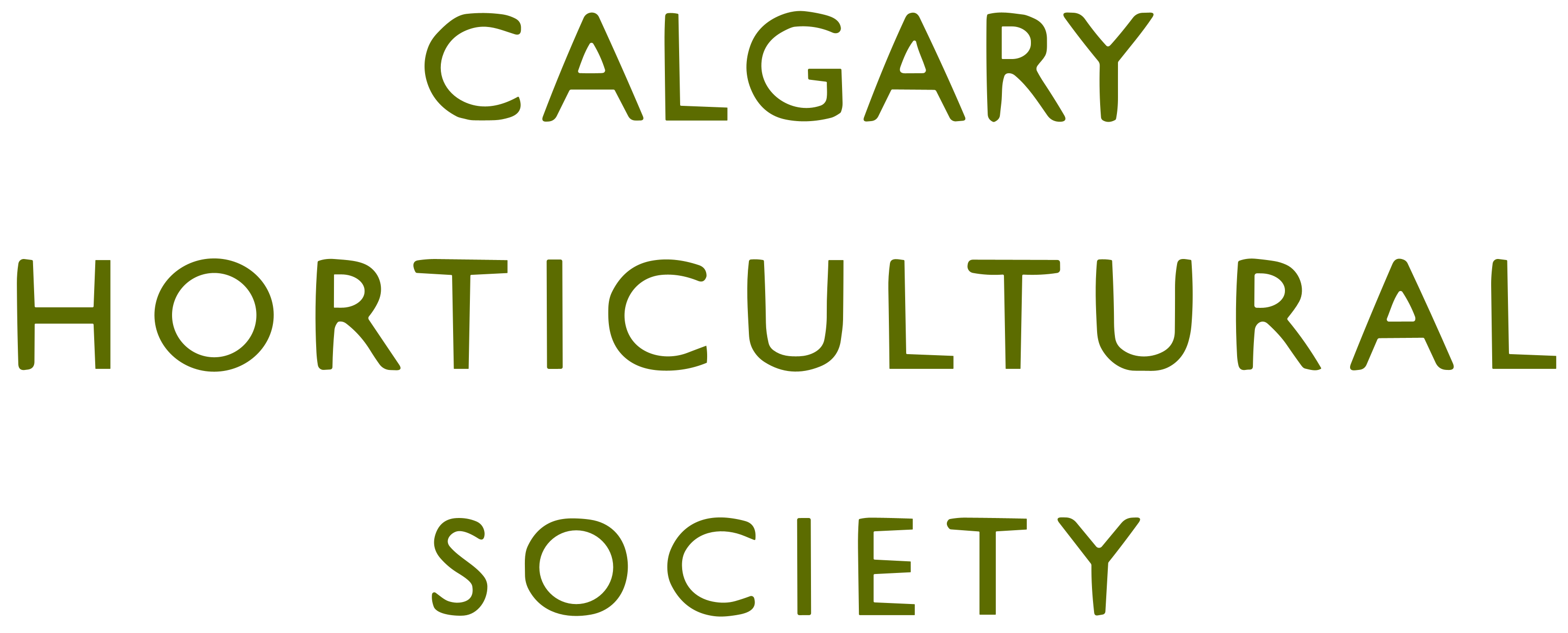 Logo for Calgary Horticultural Society on a transparent background