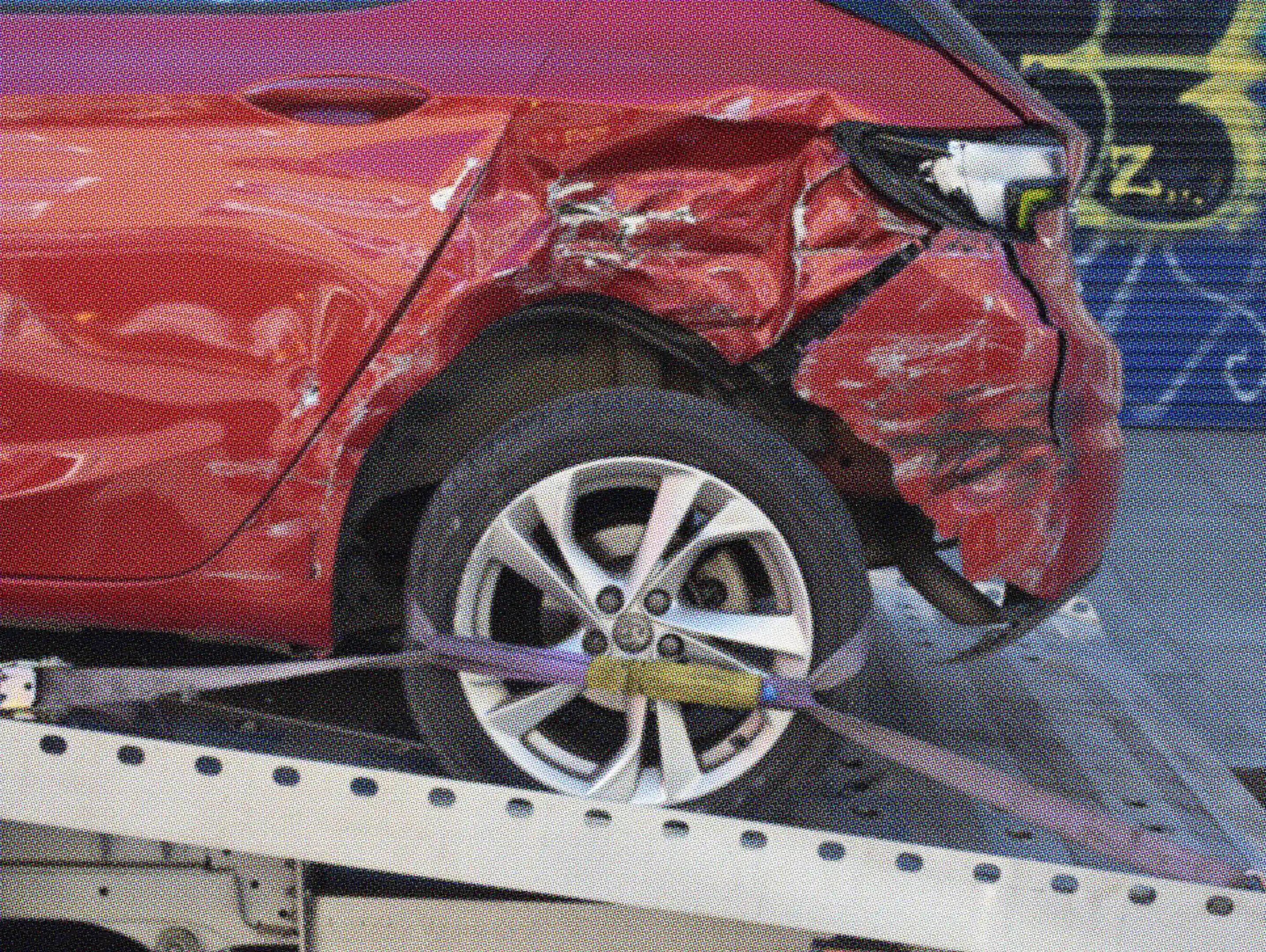 damaged car