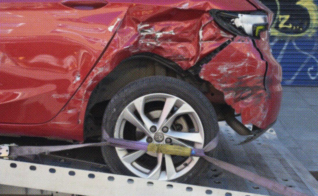 damaged car