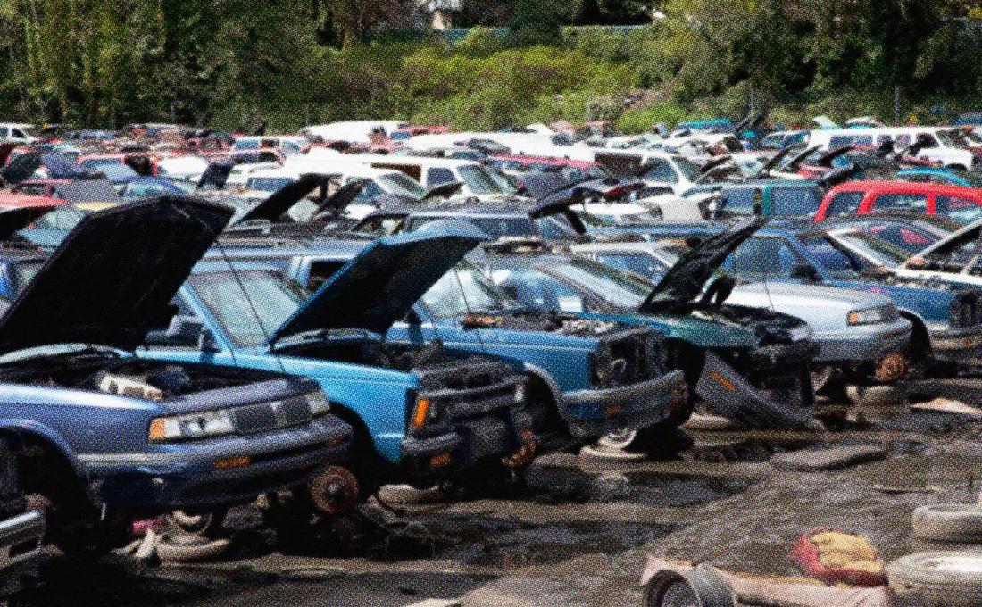 junkyard cars
