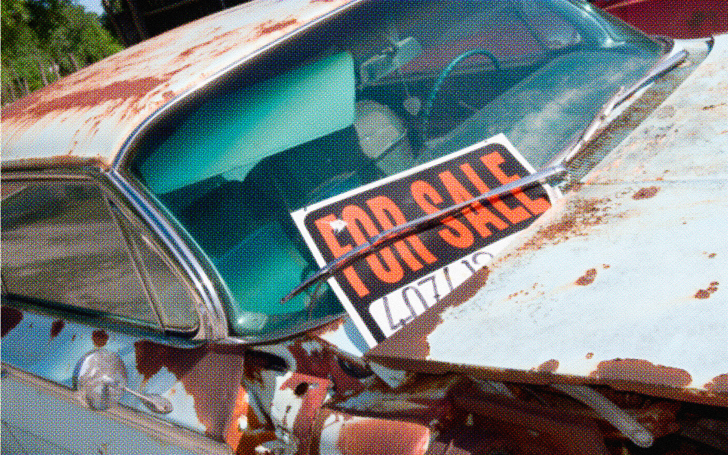 car with rust damage