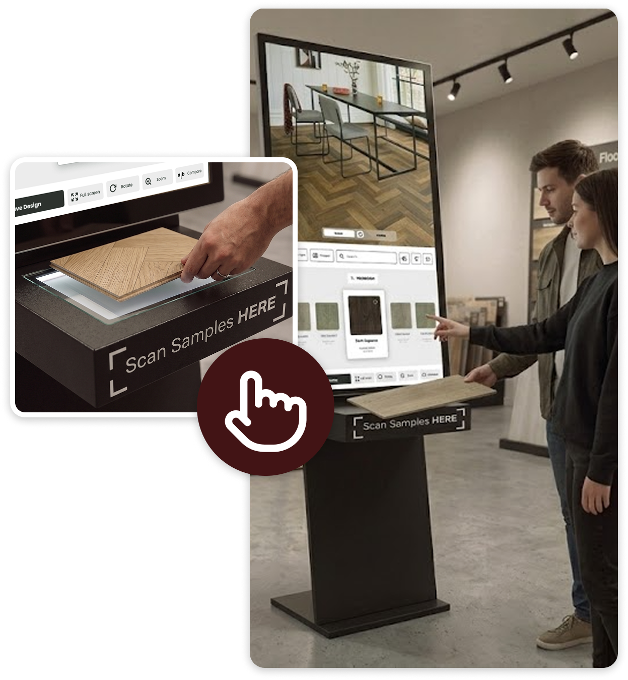 roomWIZ touchscreen kiosk