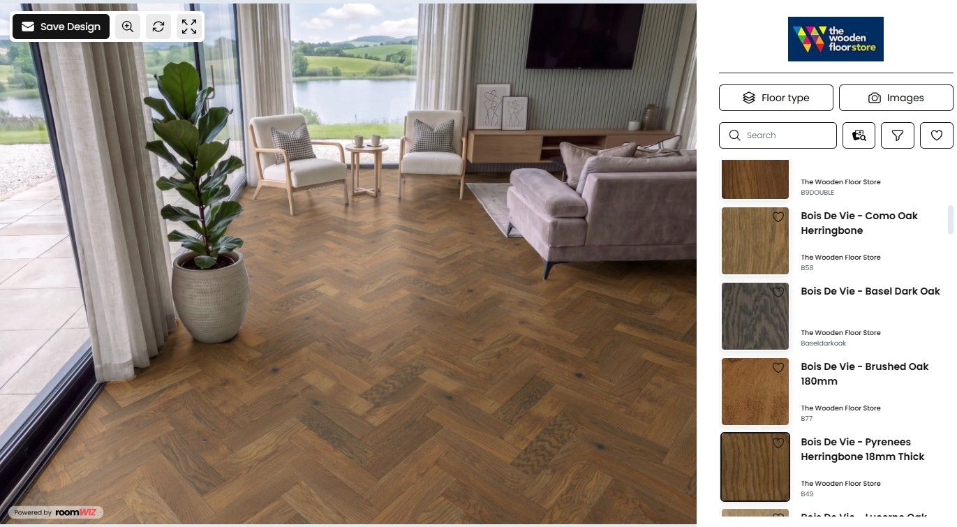 wooden floor store roomwiz case study