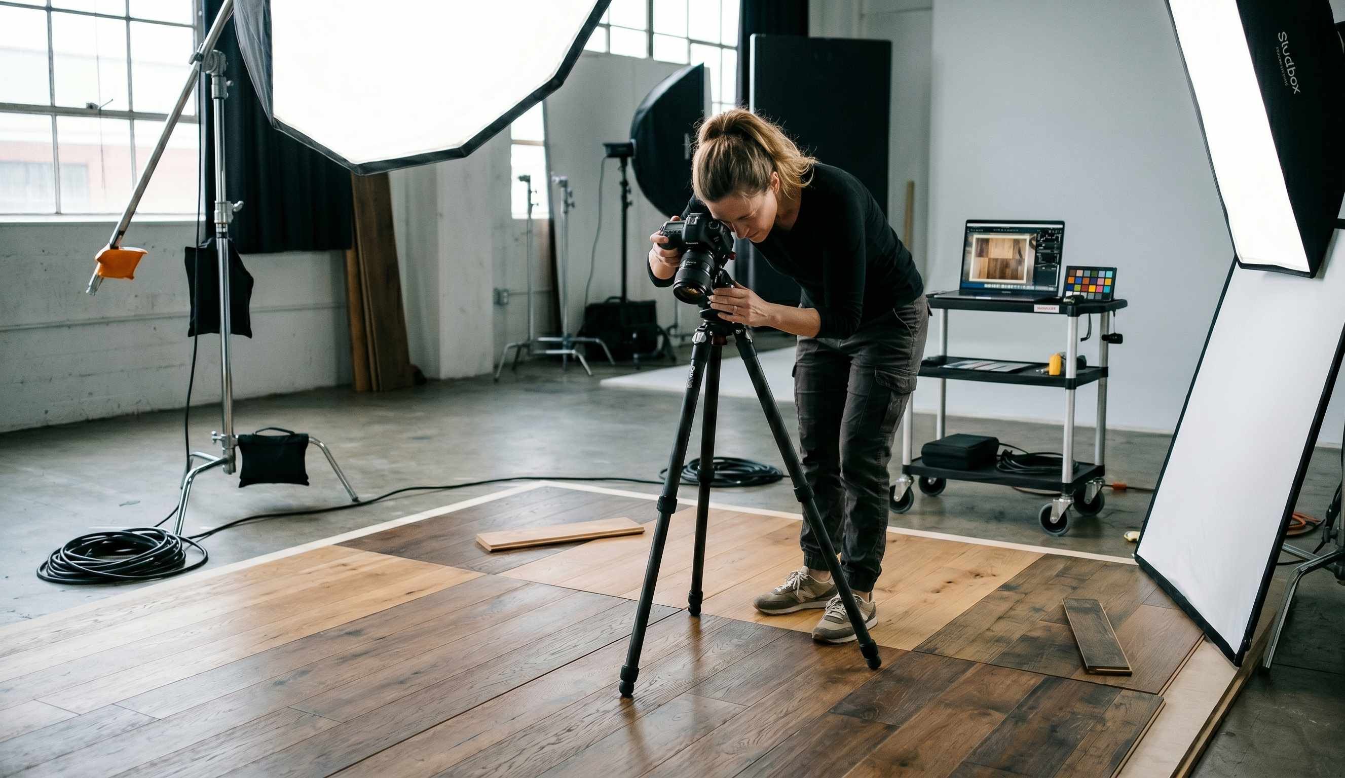 studio flooring photography