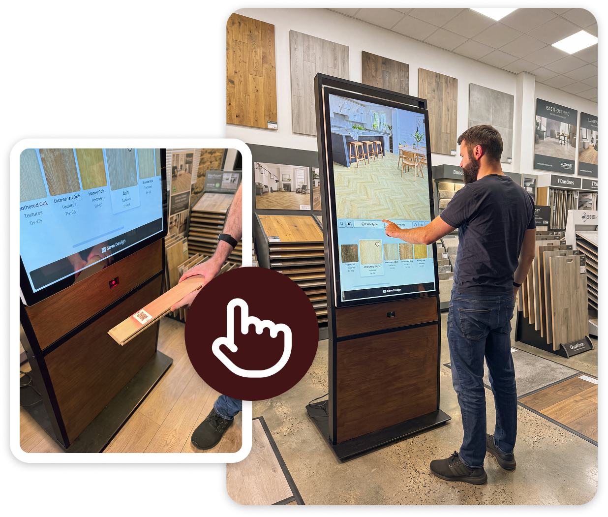 roomWIZ touchscreen kiosk