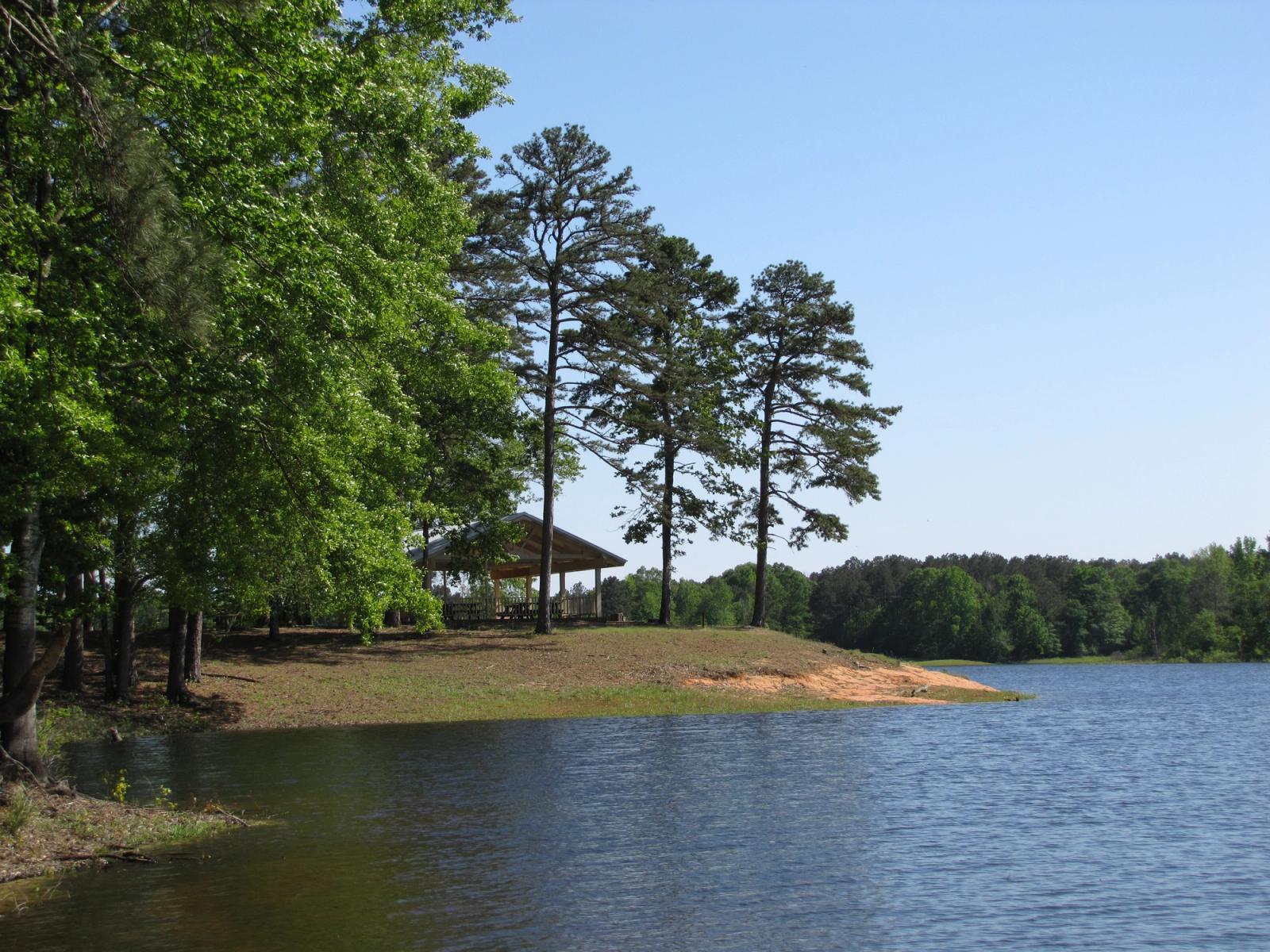 Dry Creek Water Park lake near Mt Olive, Mississippi