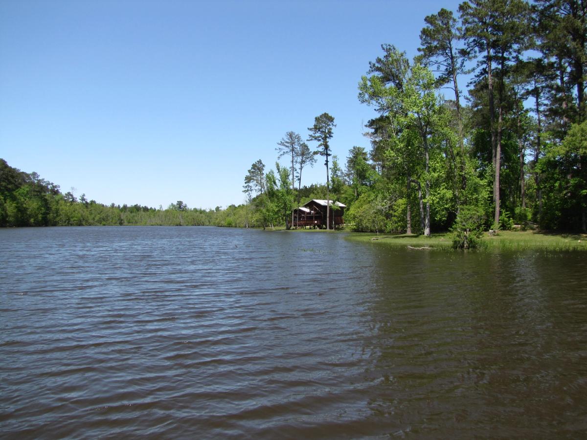 Big Creek Water Park lake near Soso, Mississippi