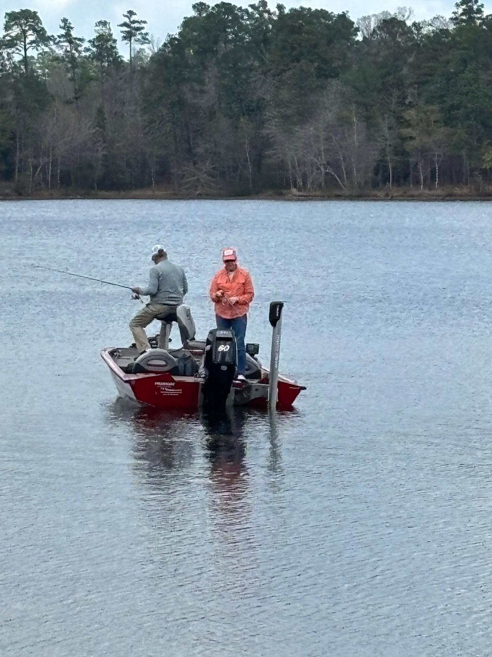 Fishing on a Pat Harrison Waterway District lake