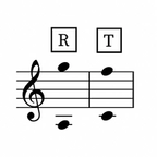 Image of the tessitura for the aria