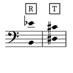 Image of the tessitura for the aria