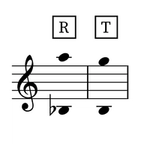 Image of the tessitura for the aria