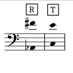 Image of the tessitura for the aria