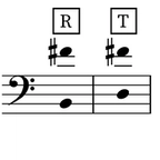 Image of the tessitura for the aria